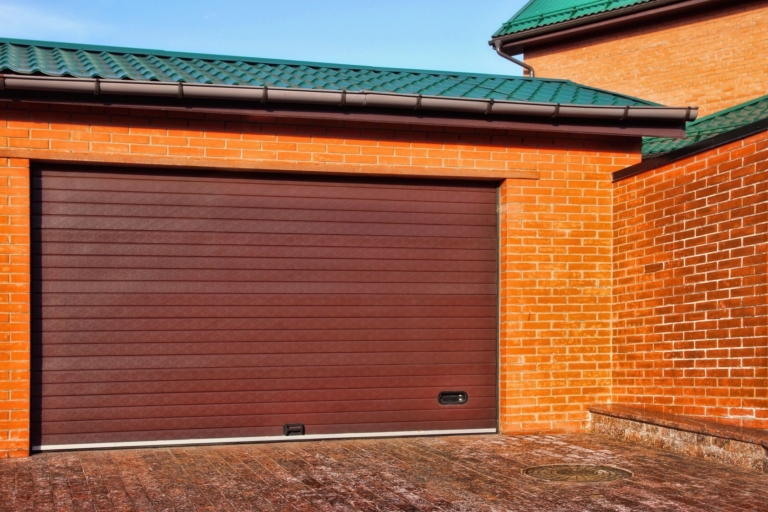 Outside of a garage